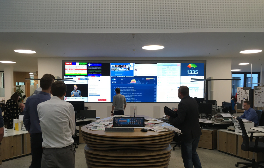 Visit of OÖNachrichten News Room